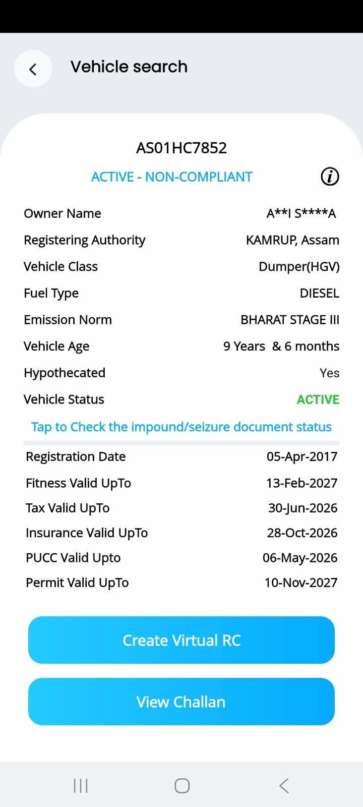 Tata 2523 — Assam